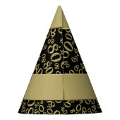 Chapeaux De Fètes Personnalisez : Au-dessus du quatre-vingtième (Dos)