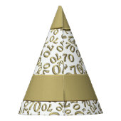 Chapeaux De Fètes Personnalisez: Le thème du 70e anniversaire de la  (Dos)