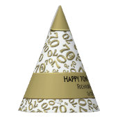 Chapeaux De Fètes Personnalisez: Le thème du 70e anniversaire de la  (Gauche)