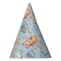 Petit bonhomme en pain d'épice garçon bleu Anniver