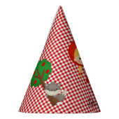 Chapeaux De Fètes Petit chaperon rouge sur En vichy rouge (Gauche)