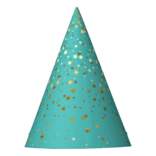 Chapeaux De Fètes Petite mer d'or de Casquette-Turquoise de partie