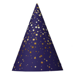 Chapeaux De Fètes Petite partie d'or d'étoiles Casquette-Pourpre