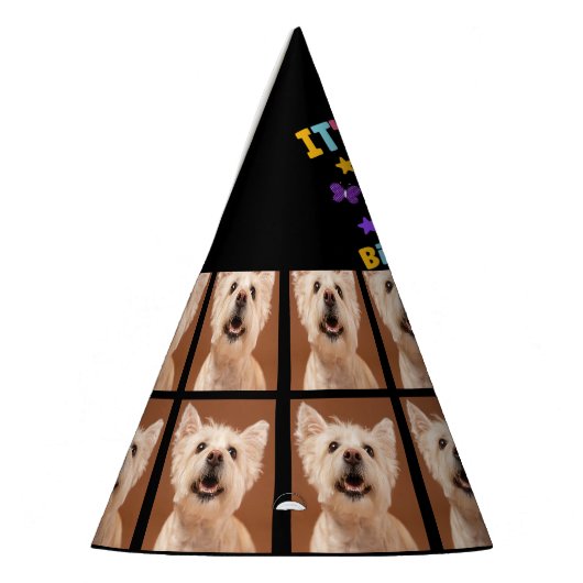 Chapeaux De Fètes Photo de chien personnalisé Casquette de fête de 6 (Gauche)