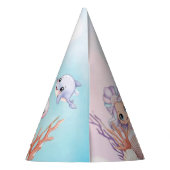 Chapeaux De Fètes Photo de sirène sous la mer anniversaire (Dos)