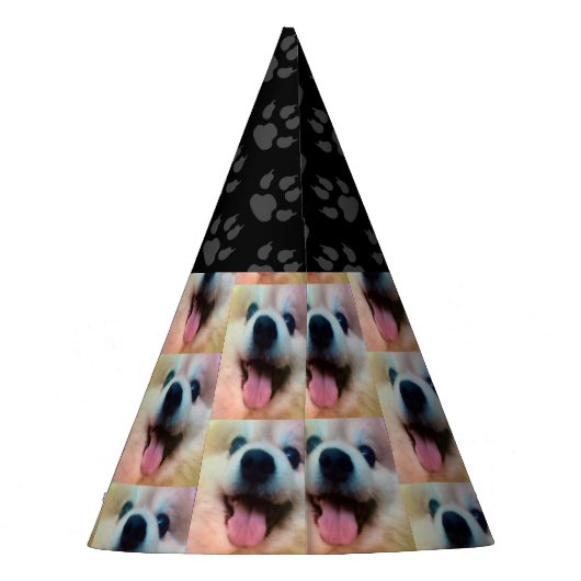 Chapeaux De Fètes Photo personnalisée du chien Casquette de fête d'a (Dos)