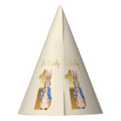 Chapeaux De Fètes Pierre le lapin Premier anniversaire (Dos)