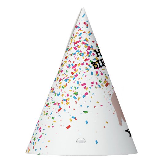 Chapeaux De Fètes Pig Party - Animaux à la fête d'anniversaire (Gauche)