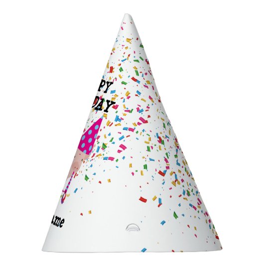 Chapeaux De Fètes Pig Party - Animaux à la fête d'anniversaire (Droite)