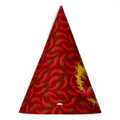 Chapeaux De Fètes Piments de chili avec flamme (Gauche)