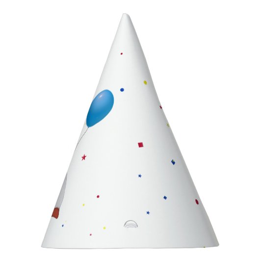 Chapeaux De Fètes Pingouin Avec Ballons Bleus (Droite)