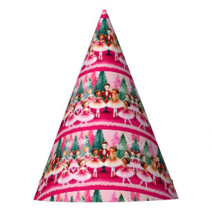 Chapeaux De Fètes Pink Christmas Nutcracker Ballerina Anniversaire d