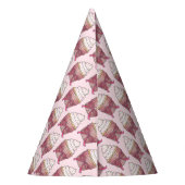 Chapeaux De Fètes Pink Cupcake Bow arrose Fête des mariées Mariage (Dos)