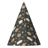 Chapeaux De Fètes Pink Gingerbread House Pattern Birthday (Dos)