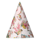 Chapeaux De Fètes Pink Oh Quel Amusant-Rétro Père Noël À Thème Anniv (Dos)