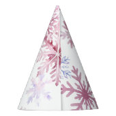 Chapeaux De Fètes Pink Winter Wonderland Snowflake First Birthday (Dos)