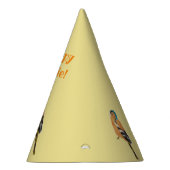 Chapeaux De Fètes Pinson d'art d'oiseau d'anniversaire (Droite)
