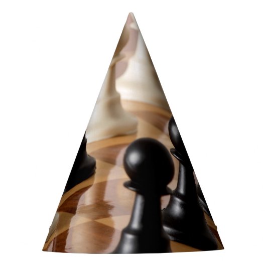 Chapeaux De Fètes Pions sur le tableau d'échecs (Devant)