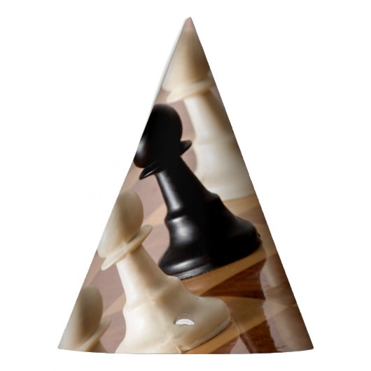 Chapeaux De Fètes Pions sur le tableau d'échecs (Gauche)