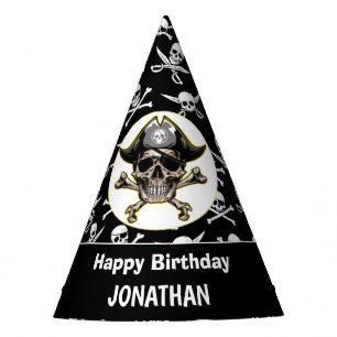 Chapeaux De Fètes Pirate Cross Bones
