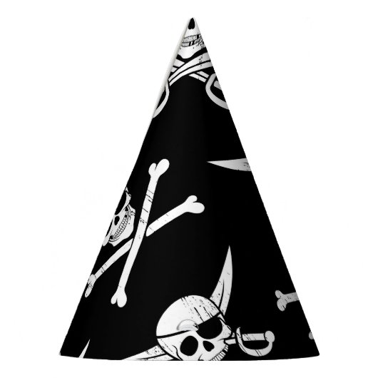 Chapeaux De Fètes Pirate Skull and bones (Gauche)
