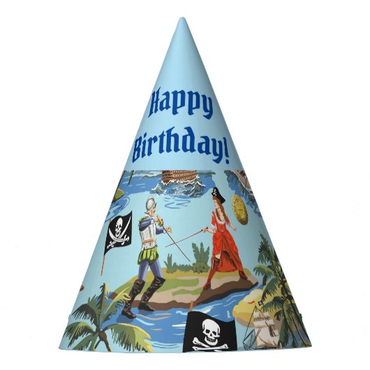 Chapeaux De Fètes Pirates Joyeux anniversaire (Devant)