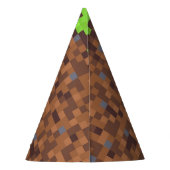 Chapeaux De Fètes Pixel grass gamer birthday  (Dos)
