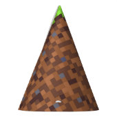 Chapeaux De Fètes Pixel grass gamer birthday  (Gauche)