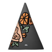 Chapeaux De Fètes Pizza rétro avec torsion Citrouille (Droite)