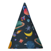Chapeaux De Fètes Planètes spatiales Astronaut Lune Étoiles Annivers (Droite)