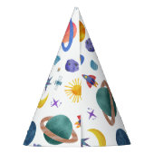 Chapeaux De Fètes Planètes spatiales Astronaut Lune Étoiles Annivers (Dos)
