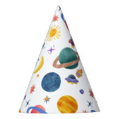 Chapeaux De Fètes Planètes spatiales Astronaut Lune Étoiles Annivers (Devant)