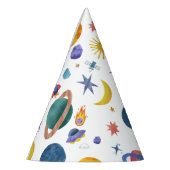 Chapeaux De Fètes Planètes spatiales Astronaut Lune Étoiles Annivers (Gauche)