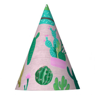 Chapeaux De Fètes Plantes de cactus cactées sud-ouest rustique rose