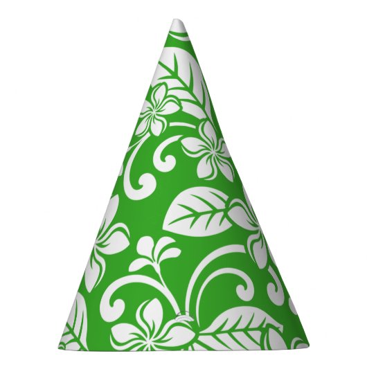 CHAPEAUX DE FÈTES PLUMÉRIE DE L'ÎLE (VERT DE CITRUS) (Droite)