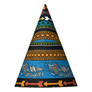 Chapeaux De Fètes Plumes ethniques : Broderie Boho Chic