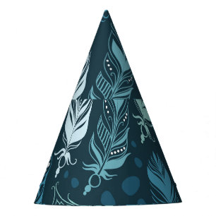 Chapeaux De Fètes Plumes ethniques : Motif coloré sans couture.