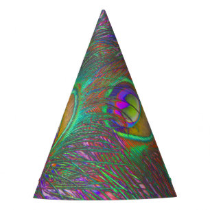 Chapeaux De Fètes Plumes Peacock Tinsel de Noël