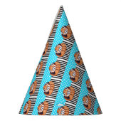 Chapeaux De Fètes Point de polka bleu d'ours panda rouge (Gauche)