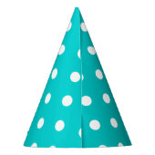 Chapeaux De Fètes Point Polka turquoise (Dos)