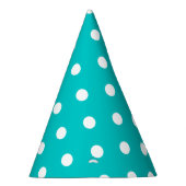 Chapeaux De Fètes Point Polka turquoise (Droite)