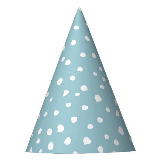 Chapeaux De Fètes Points Dalmatiens Bleus, Points Dalmatiens, Impres (Devant)