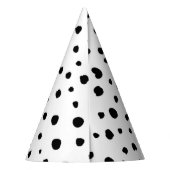Chapeaux De Fètes Points dalmatiens, Points dalmatiens, Noir et Blan (Dos)