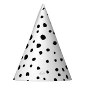 Chapeaux De Fètes Points dalmatiens, Points dalmatiens, Noir et Blan (Gauche)