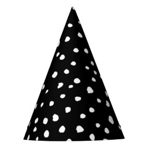 Chapeaux De Fètes Points dalmatiens, Zones dalmatiennes, Noir et Bla