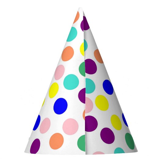 Chapeaux De Fètes Points multicolores (Dos)
