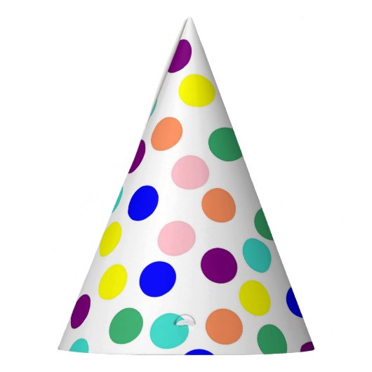 Chapeaux De Fètes Points multicolores (Gauche)