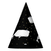 Chapeaux De Fètes Points Or Blancs mignons Noir (Gauche)