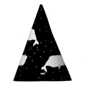 Chapeaux De Fètes Points Or Blancs mignons Noir (Droite)