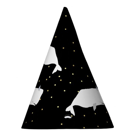 Chapeaux De Fètes Points Or Blancs mignons Noir (Droite)